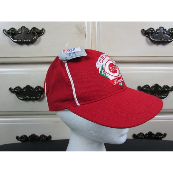 The Game Other - Vintage 1990's Cincinnati Reds NWT The Game Pinstripe Snapback Hat Cap Deadstock